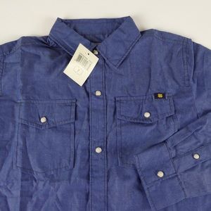 Lucky Brand Malibu Chambray Shirt Roll Up Sleeves